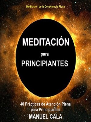 cover image of Meditación para principiantes